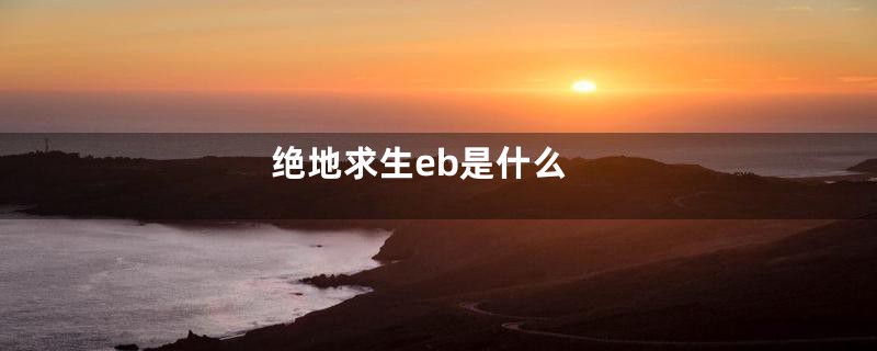 绝地求生eb是什么