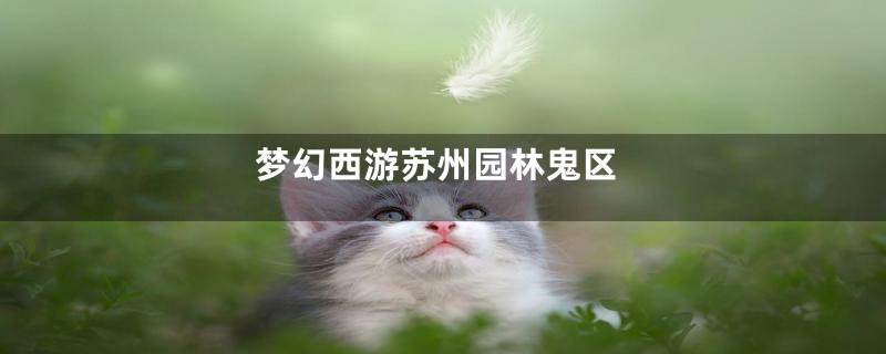 梦幻西游苏州园林鬼区