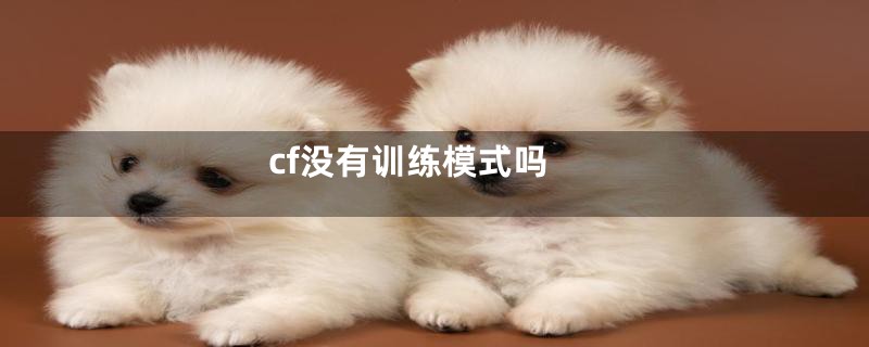 cf没有训练模式吗