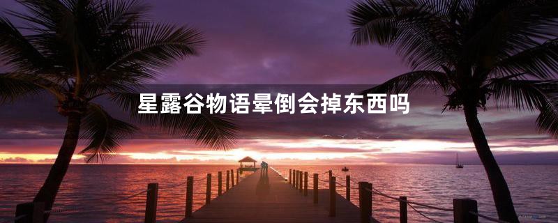 星露谷物语晕倒会掉东西吗