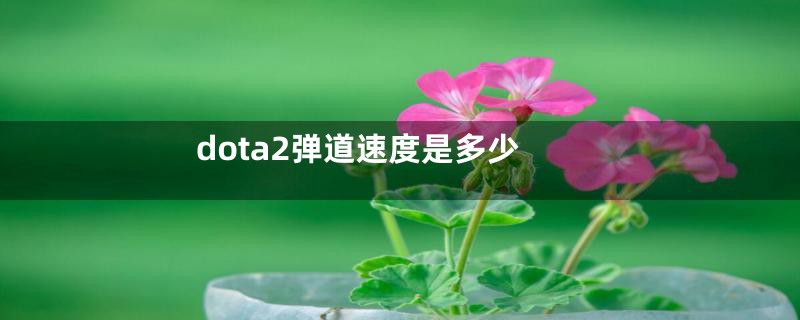 dota2弹道速度是多少