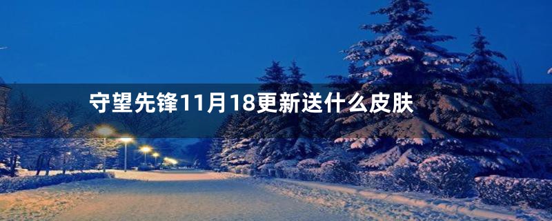 守望先锋11月18更新送什么皮肤