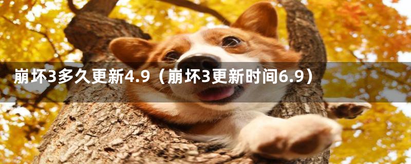 崩坏3多久更新4.9（崩坏3更新时间6.9）