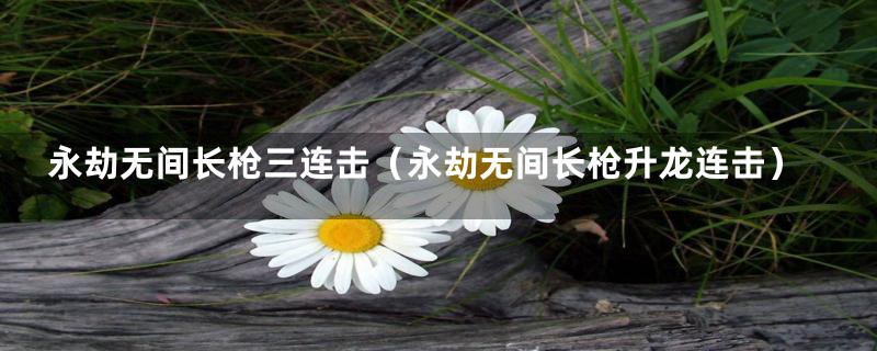 永劫无间长枪三连击（永劫无间长枪升龙连击）