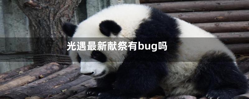 光遇最新献祭有bug吗