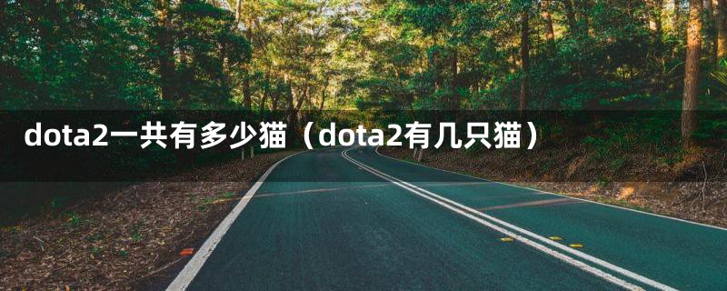 dota2一共有多少猫（dota2有几只猫）