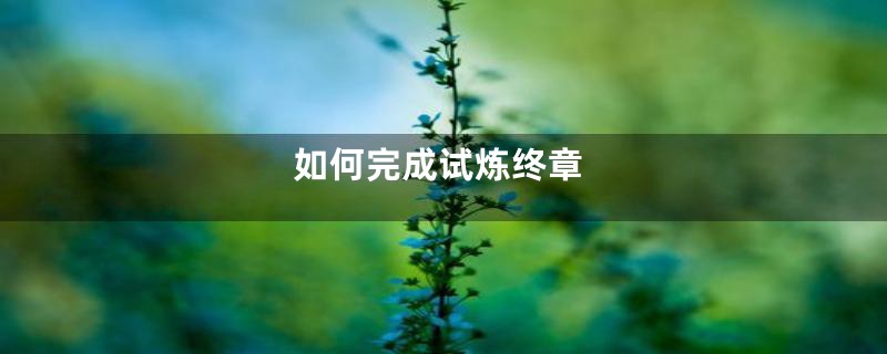 如何完成试炼终章