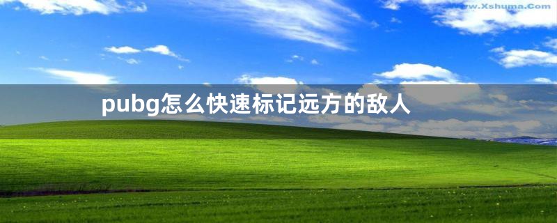 pubg怎么快速标记远方的敌人