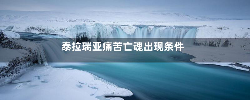 泰拉瑞亚痛苦亡魂出现条件