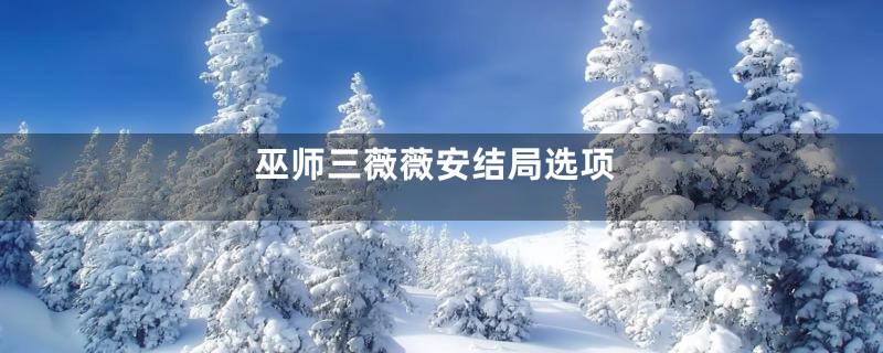 巫师三薇薇安结局选项