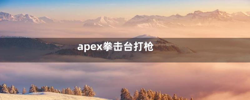 apex拳击台打枪