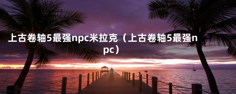 上古卷轴5最强npc米拉克（上古卷轴5最强npc）