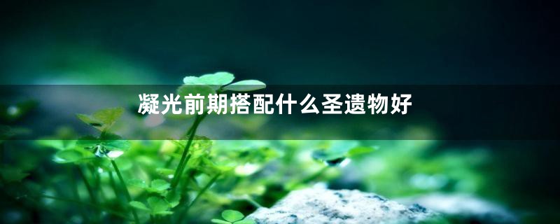 凝光前期搭配什么圣遗物好