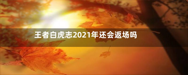 王者白虎志2021年还会返场吗