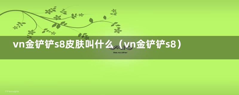 vn金铲铲s8皮肤叫什么（vn金铲铲s8）