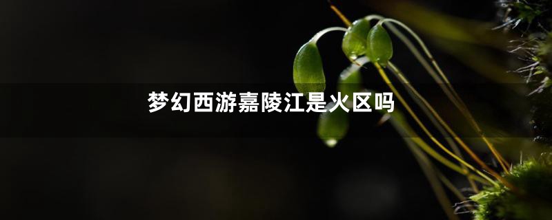 梦幻西游嘉陵江是火区吗