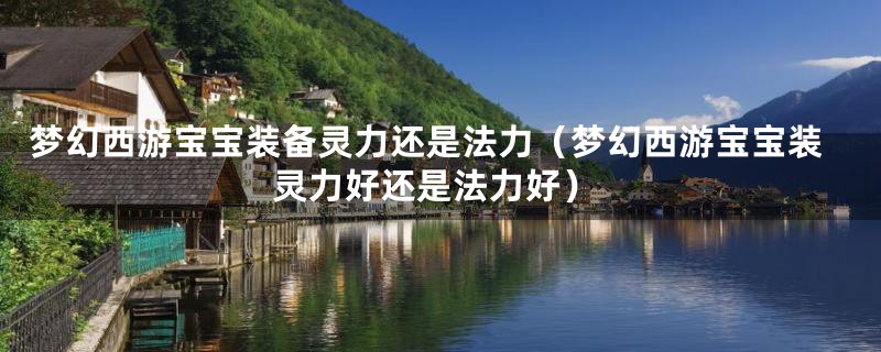 梦幻西游宝宝装备灵力还是法力（梦幻西游宝宝装灵力好还是法力好）