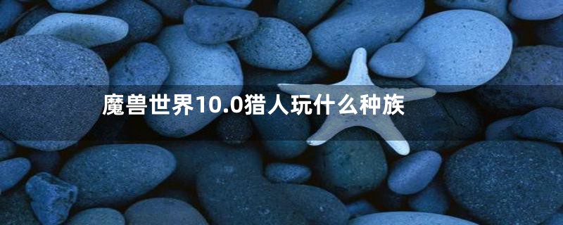 魔兽世界10.0猎人玩什么种族