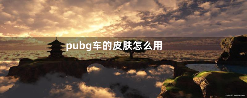 pubg车的皮肤怎么用