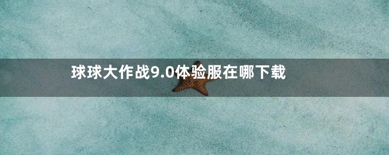 球球大作战9.0体验服在哪下载