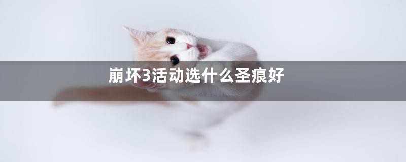 崩坏3活动选什么圣痕好