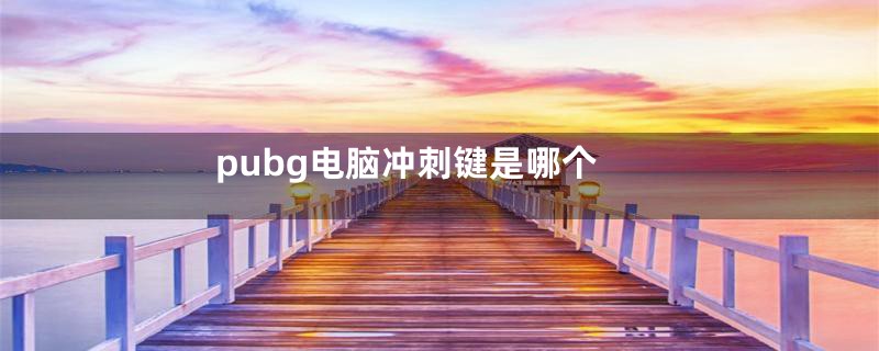 pubg电脑冲刺键是哪个