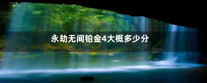 永劫无间铂金4大概多少分