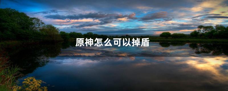 原神怎么可以掉盾