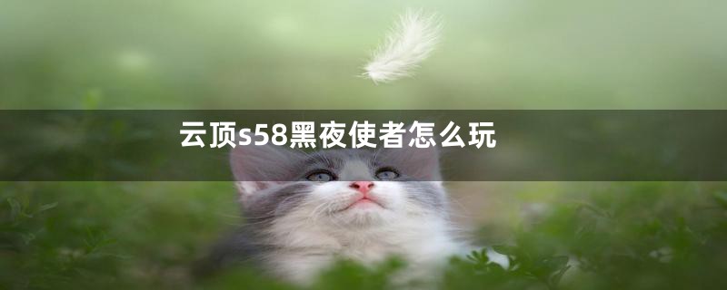 云顶s58黑夜使者怎么玩