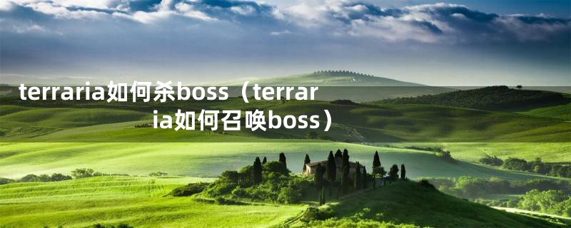 terraria如何杀boss（terraria如何召唤boss）