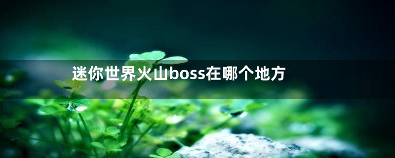 迷你世界火山boss在哪个地方