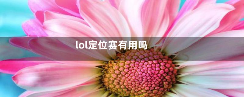 lol定位赛有用吗