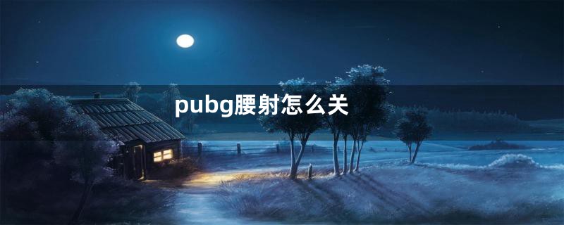 pubg腰射怎么关