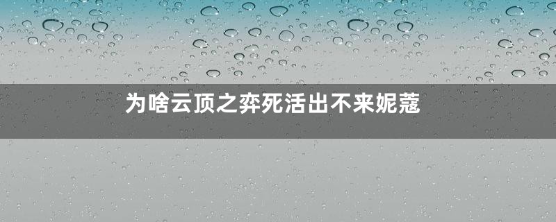 为啥云顶之弈死活出不来妮蔻