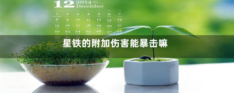 星铁的附加伤害能暴击嘛