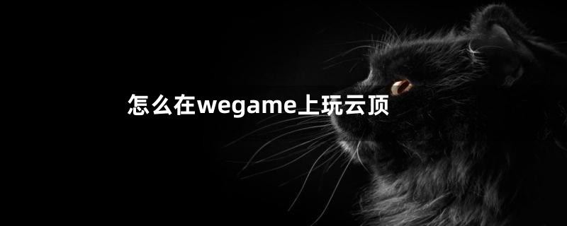 怎么在wegame上玩云顶