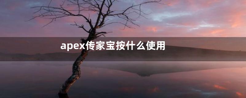 apex传家宝按什么使用