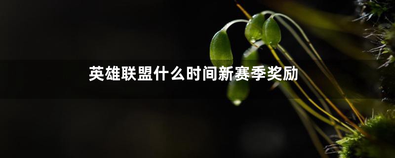 英雄联盟什么时间新赛季奖励