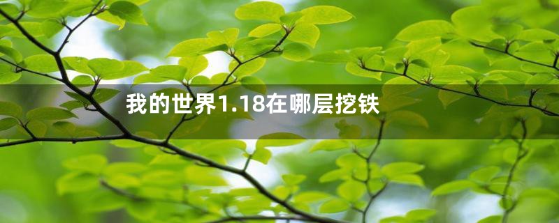 我的世界1.18在哪层挖铁