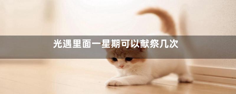 光遇里面一星期可以献祭几次