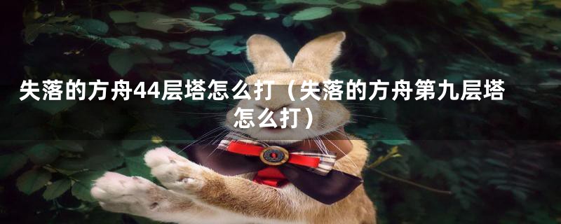 失落的方舟44层塔怎么打（失落的方舟第九层塔怎么打）