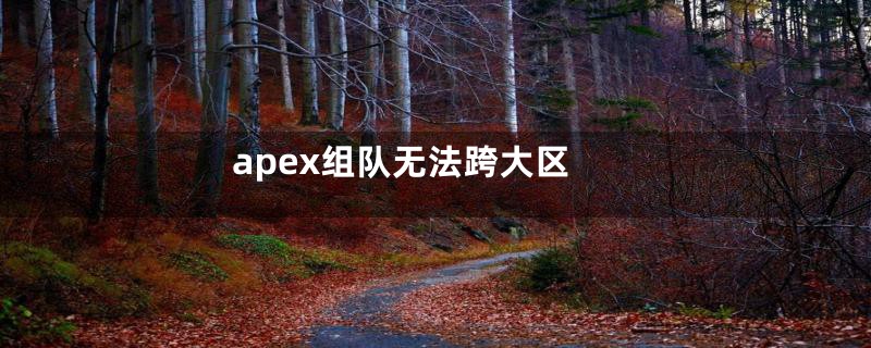 apex组队无法跨大区