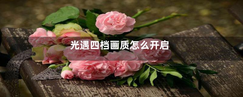 光遇四档画质怎么开启