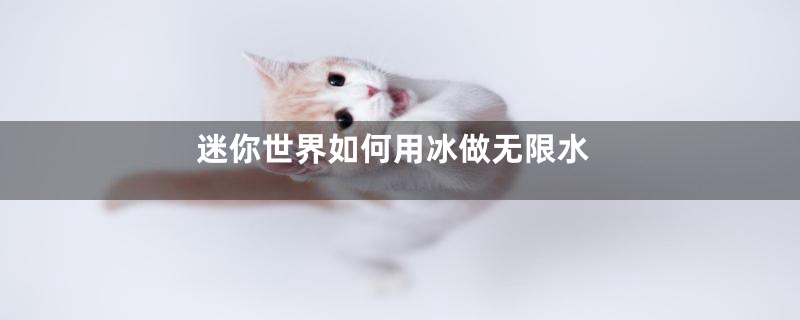 迷你世界如何用冰做无限水