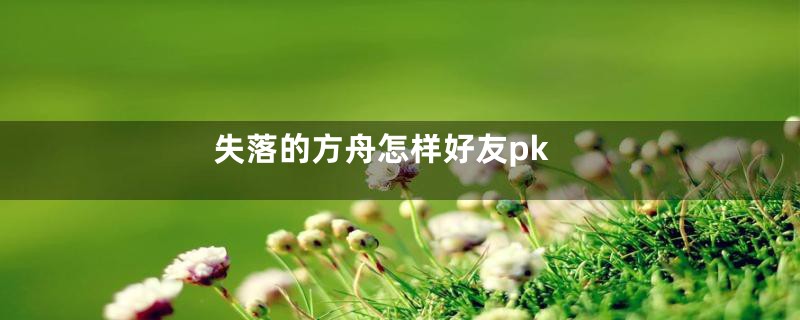 失落的方舟怎样好友pk