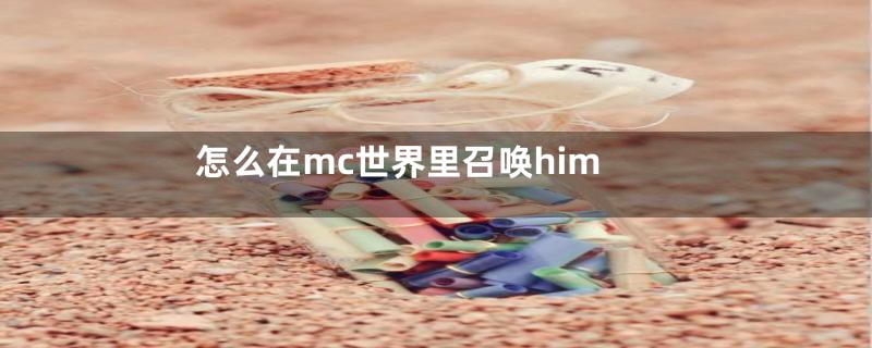 怎么在mc世界里召唤him