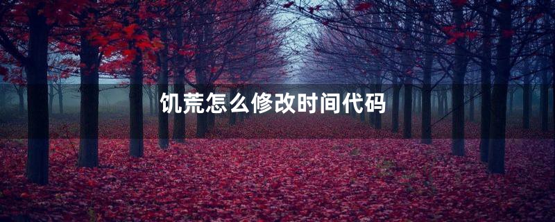 饥荒怎么修改时间代码