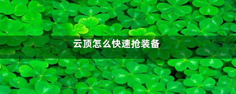 云顶怎么快速抢装备