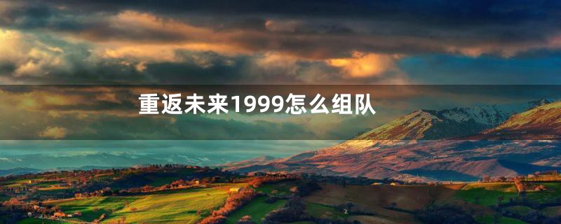 重返未来1999怎么组队