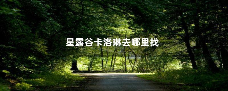 星露谷卡洛琳去哪里找